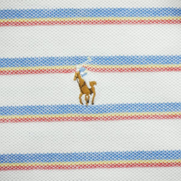 Polo manches courtes homme blanc Polo Ralph Lauren Motif a rayures Col Polo