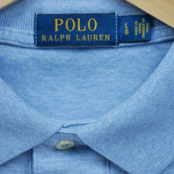 Polo manches courtes homme bleu clair Polo Ralph Lauren Col Polo