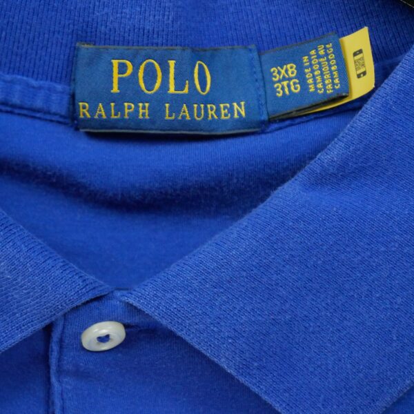 Polo manches courtes homme bleu Polo Ralph Lauren Col Polo