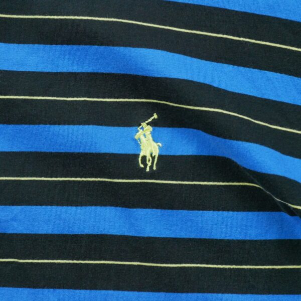 Polo manches courtes homme bleu Polo Ralph Lauren Motif a rayures Col Polo