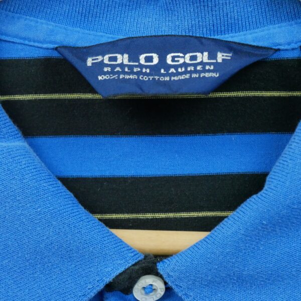 Polo manches courtes homme bleu Polo Ralph Lauren Motif a rayures Col Polo