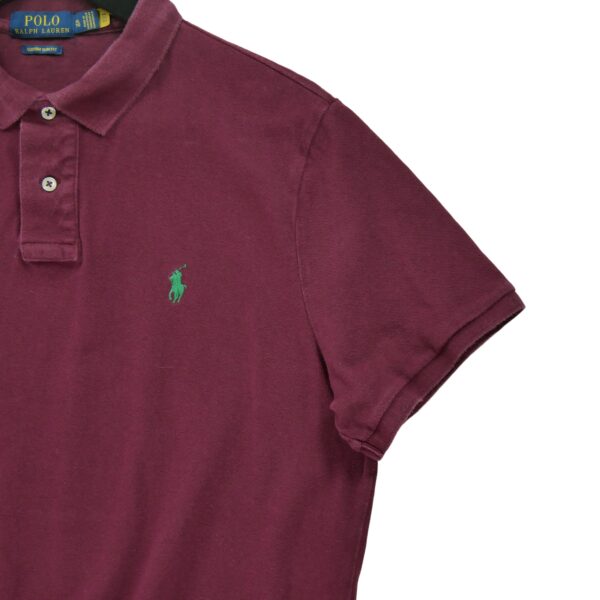 Polo manches courtes homme bordeaux Polo Ralph Lauren Col Polo