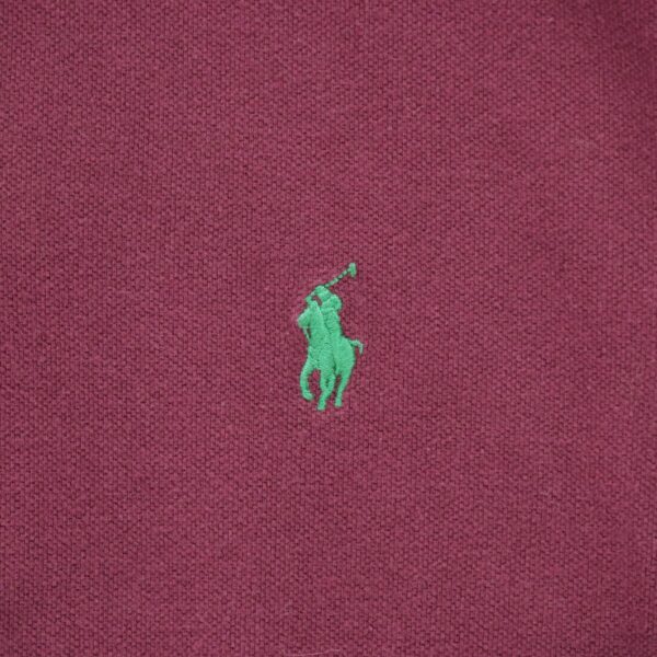 Polo manches courtes homme bordeaux Polo Ralph Lauren Col Polo