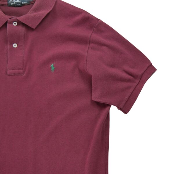 Polo manches courtes homme bordeaux Polo Ralph Lauren Col Polo