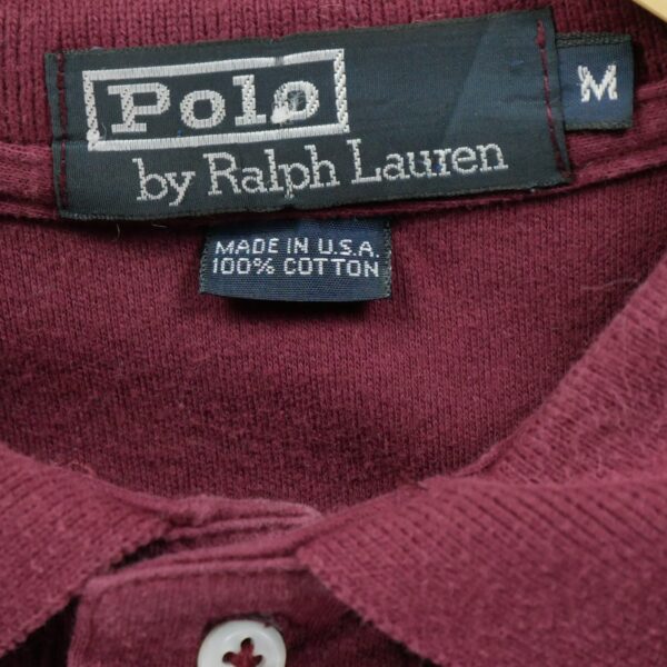 Polo manches courtes homme bordeaux Polo Ralph Lauren Col Polo