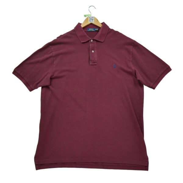 Polo manches courtes homme bordeaux Polo Ralph Lauren Col Polo