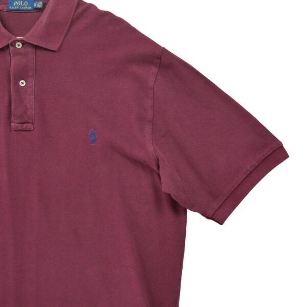 Polo manches courtes homme bordeaux Polo Ralph Lauren Col Polo