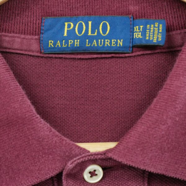 Polo manches courtes homme bordeaux Polo Ralph Lauren Col Polo