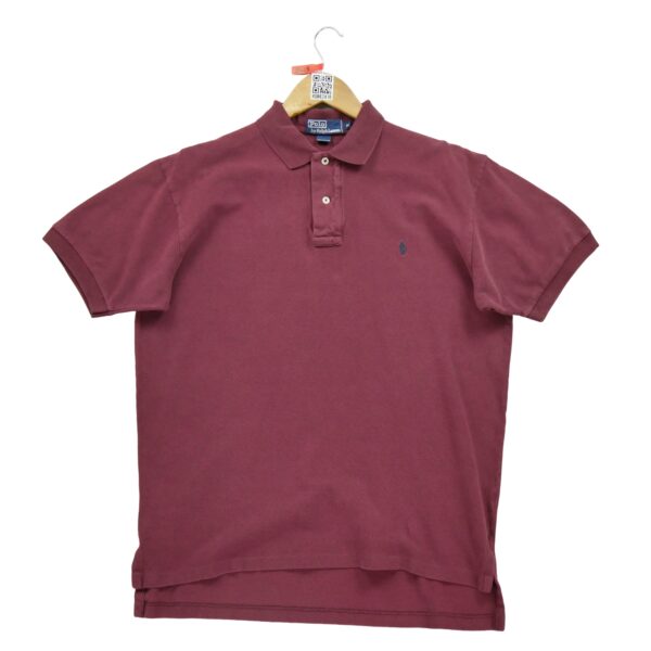 Polo manches courtes homme bordeaux Polo Ralph Lauren Col Polo