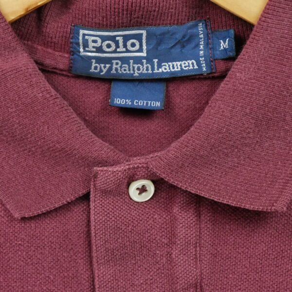 Polo manches courtes homme bordeaux Polo Ralph Lauren Col Polo
