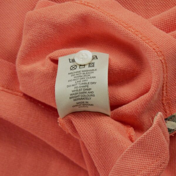 Polo manches courtes homme corail Burberry Col Polo