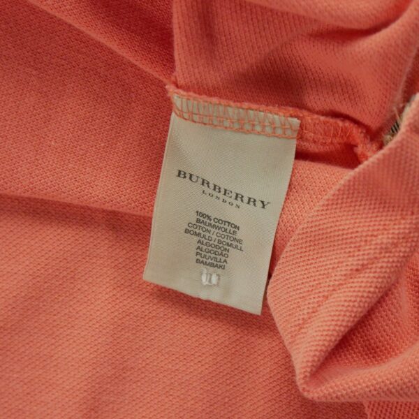 Polo manches courtes homme corail Burberry Col Polo