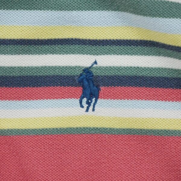 Polo manches courtes homme corail Polo Ralph Lauren Motif a rayures Col Polo