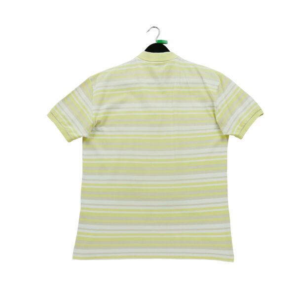Polo manches courtes homme jaune Lacoste Motif a rayures Col Polo
