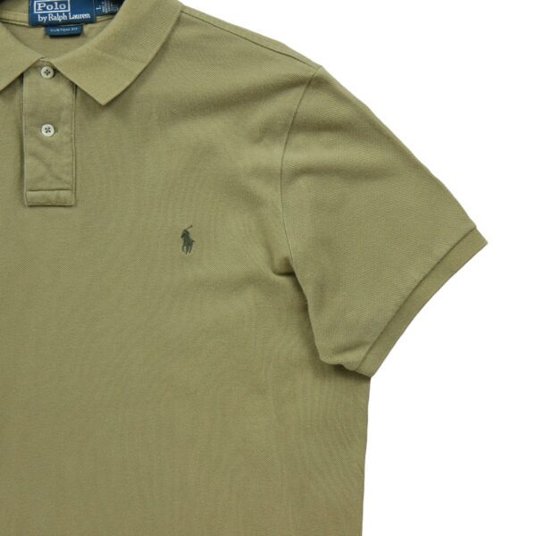 Polo manches courtes homme kaki Polo Ralph Lauren Col Polo