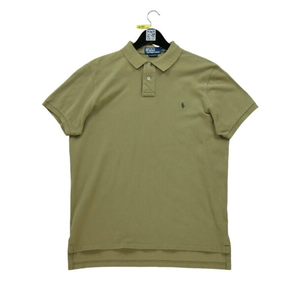 Polo manches courtes homme kaki Polo Ralph Lauren Col Polo