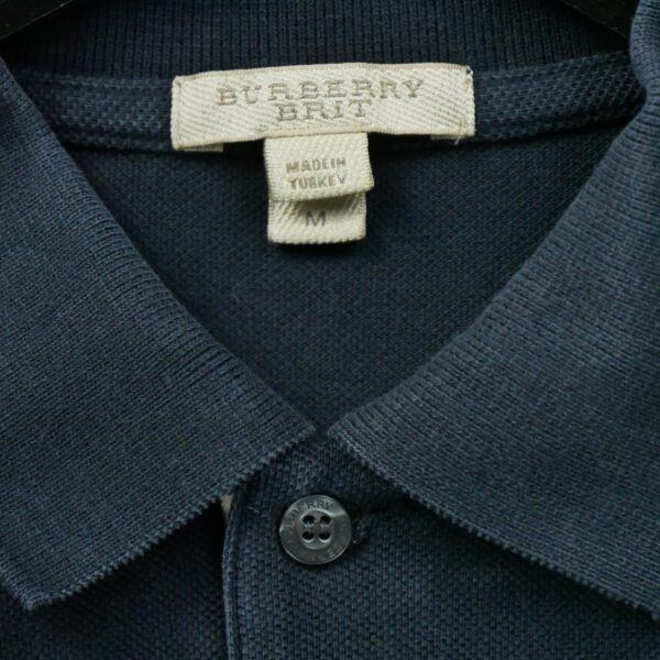 Polo manches courtes homme marine Burberry Col Polo