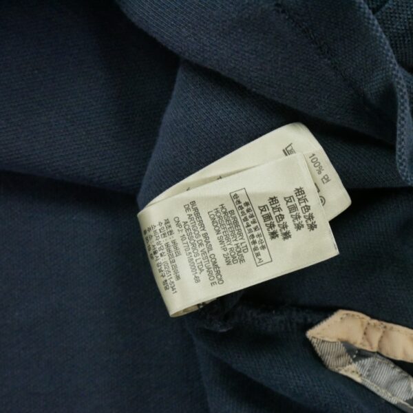 Polo manches courtes homme marine Burberry Col Polo