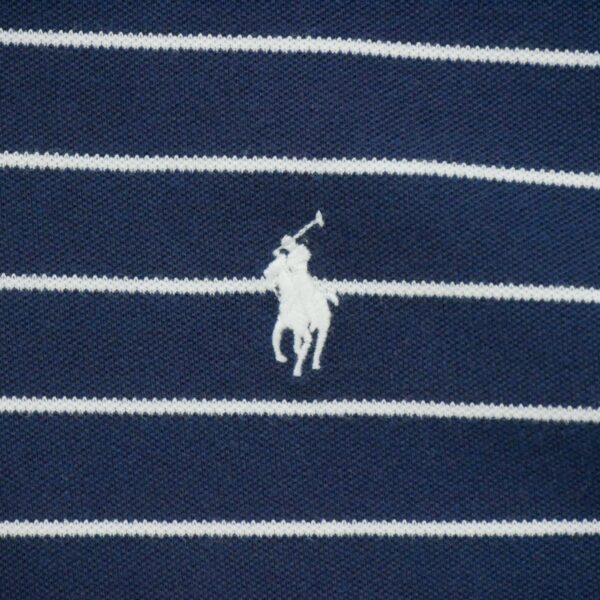 Polo manches courtes homme marine Polo Ralph Lauren Motif a rayures Col Polo
