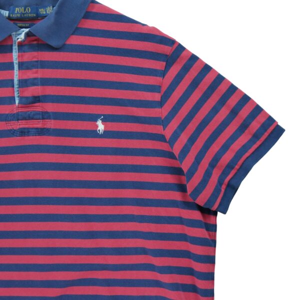 Polo manches courtes homme marine Polo Ralph Lauren Motif a rayures Col Polo