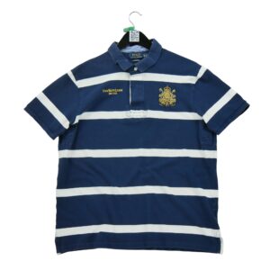 Polo manches courtes homme marine Polo Ralph Lauren Motif a rayures Col Polo