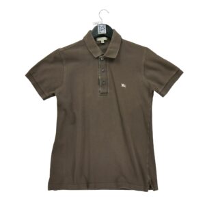 Polo manches courtes homme marron Burberry Col Polo