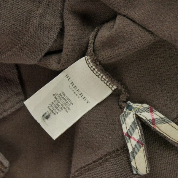 Polo manches courtes homme marron Burberry Col Polo