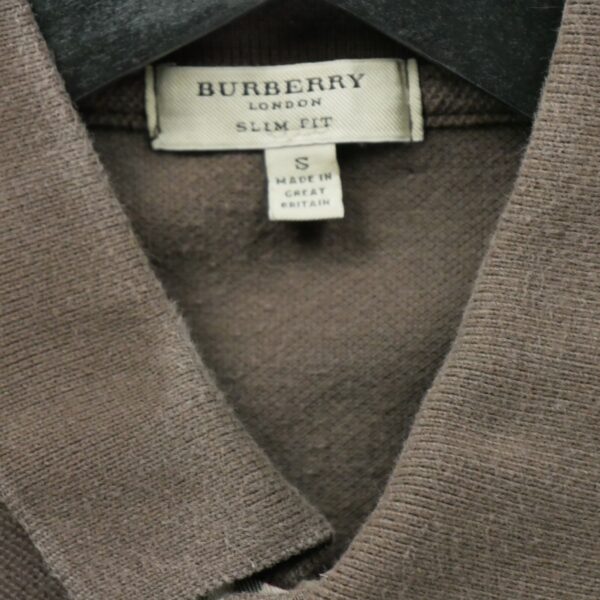 Polo manches courtes homme marron Burberry Col Polo