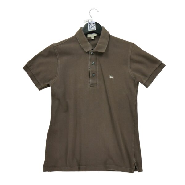 Polo manches courtes homme marron Burberry Col Polo