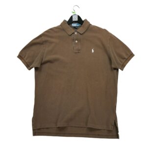 Polo manches courtes homme marron Polo Ralph Lauren Col Polo
