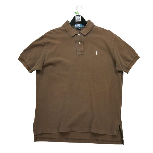 Polo manches courtes homme marron Polo Ralph Lauren Col Polo