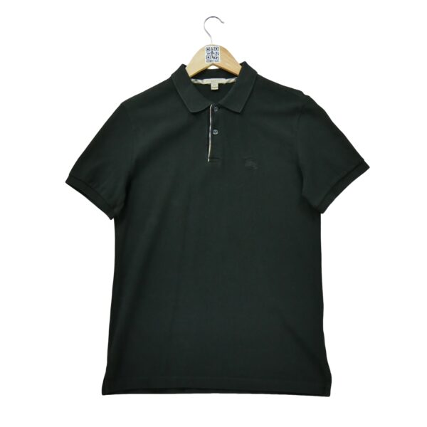 Polo manches courtes homme noir Burberry Col Polo