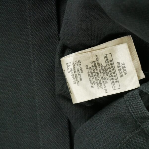 Polo manches courtes homme noir Burberry Col Polo