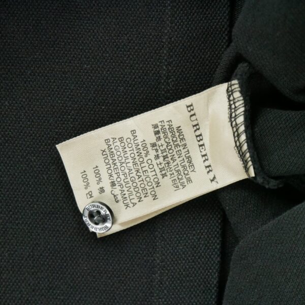 Polo manches courtes homme noir Burberry Col Polo