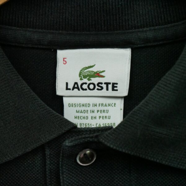 Polo manches courtes homme noir Lacoste Col Polo