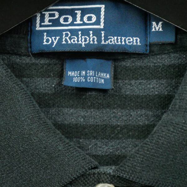Polo manches courtes homme noir Polo Ralph Lauren Motif a rayures Col Polo