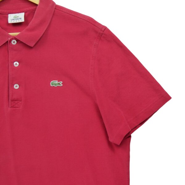 Polo manches courtes homme rouge Lacoste Col Polo