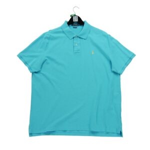 Polo manches courtes homme turquoise Polo Ralph Lauren Col Polo