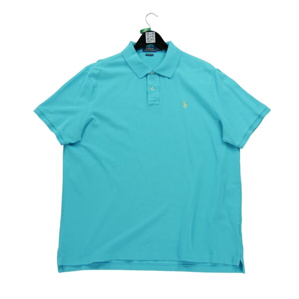 Polo manches courtes homme turquoise Polo Ralph Lauren Col Polo