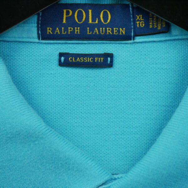 Polo manches courtes homme turquoise Polo Ralph Lauren Col Polo