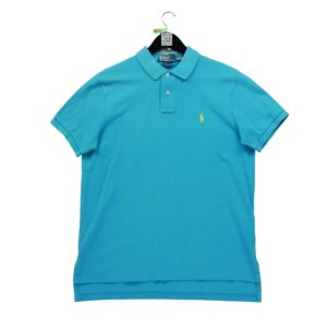 Polo manches courtes homme turquoise Polo Ralph Lauren Col Polo