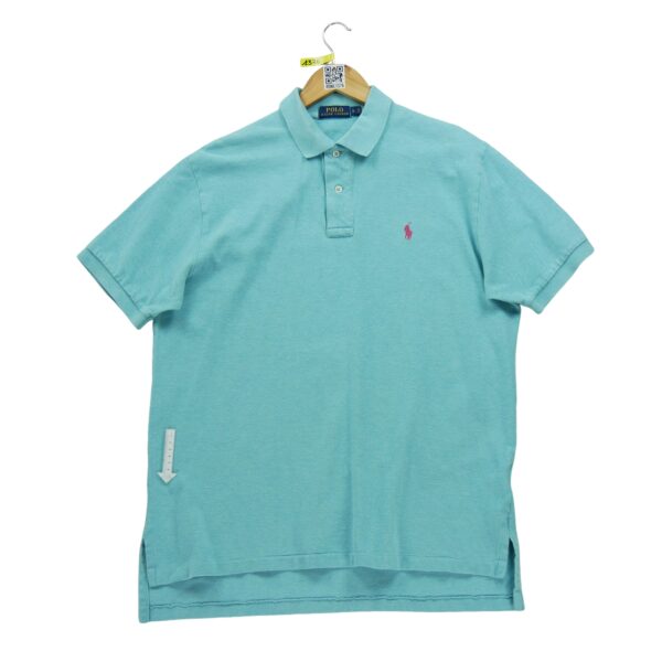 Polo manches courtes homme turquoise Polo Ralph Lauren Col Polo