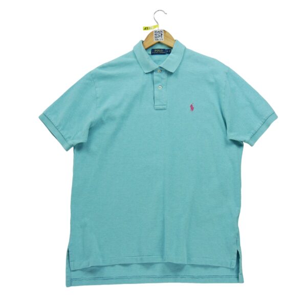 Polo manches courtes homme turquoise Polo Ralph Lauren Col Polo