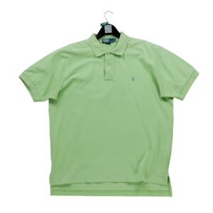 Polo manches courtes homme vert fluo Polo Ralph Lauren Col Polo