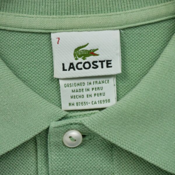 Polo manches courtes homme vert Lacoste Col Polo