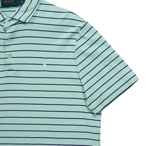 Polo manches courtes homme vert Polo Ralph Lauren Motif a rayures Col Polo