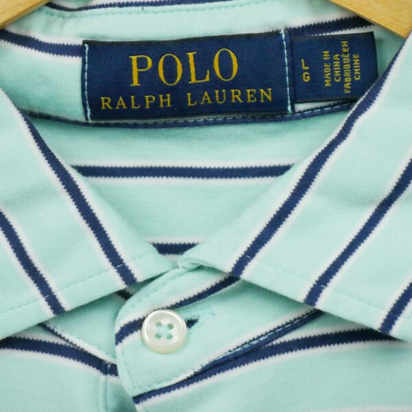 Polo manches courtes homme vert Polo Ralph Lauren Motif a rayures Col Polo
