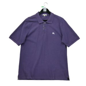 Polo manches courtes homme violet Burberry Col Polo