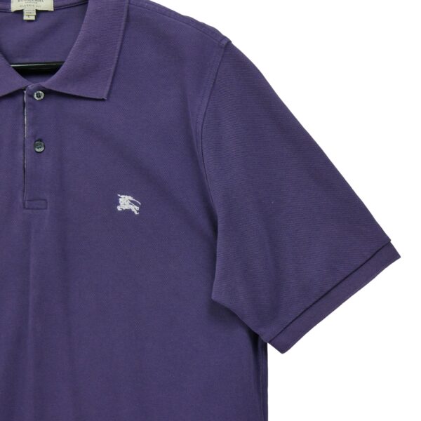 Polo manches courtes homme violet Burberry Col Polo
