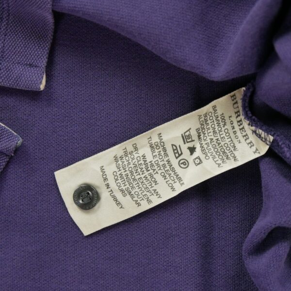 Polo manches courtes homme violet Burberry Col Polo